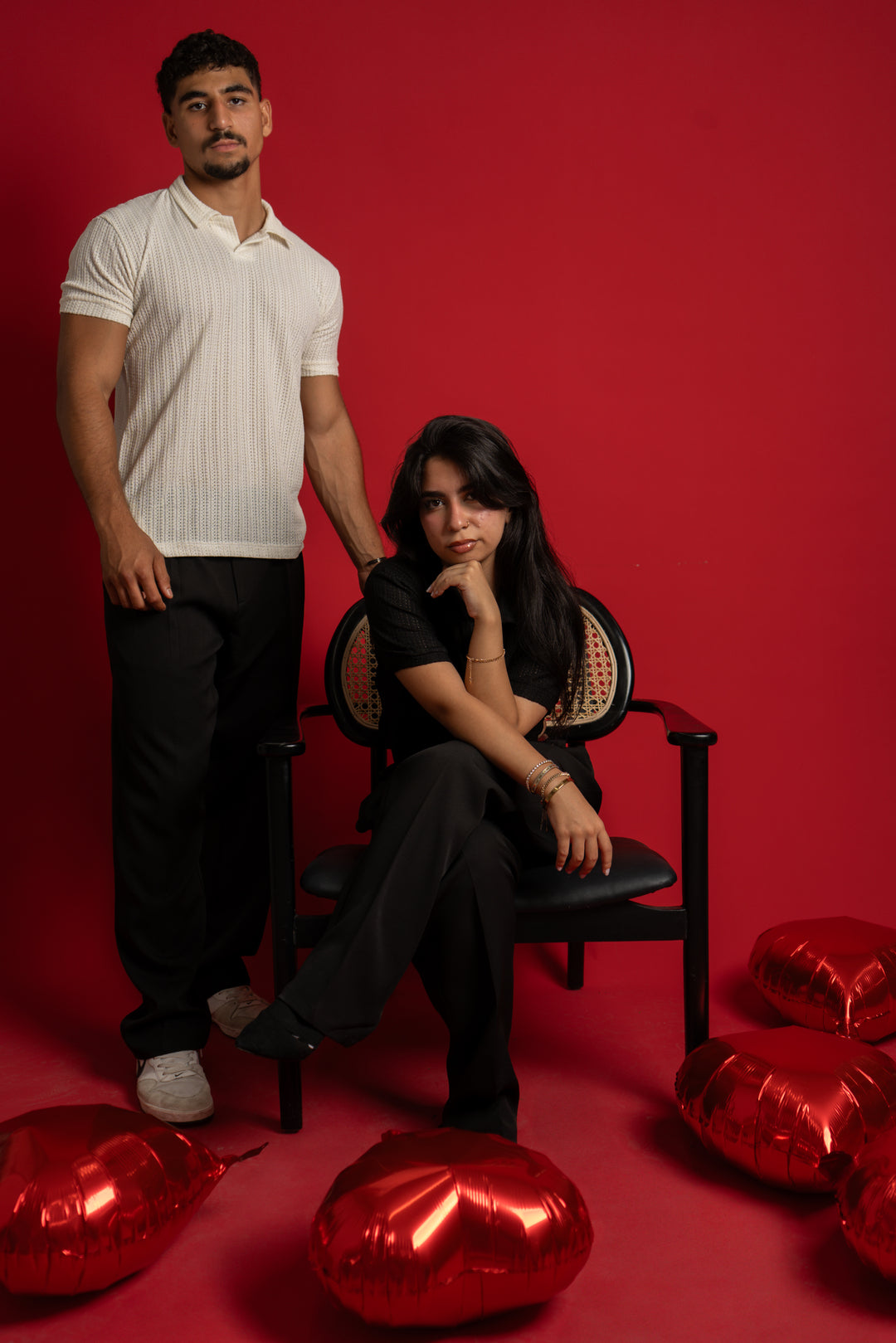 Black Knit Polo